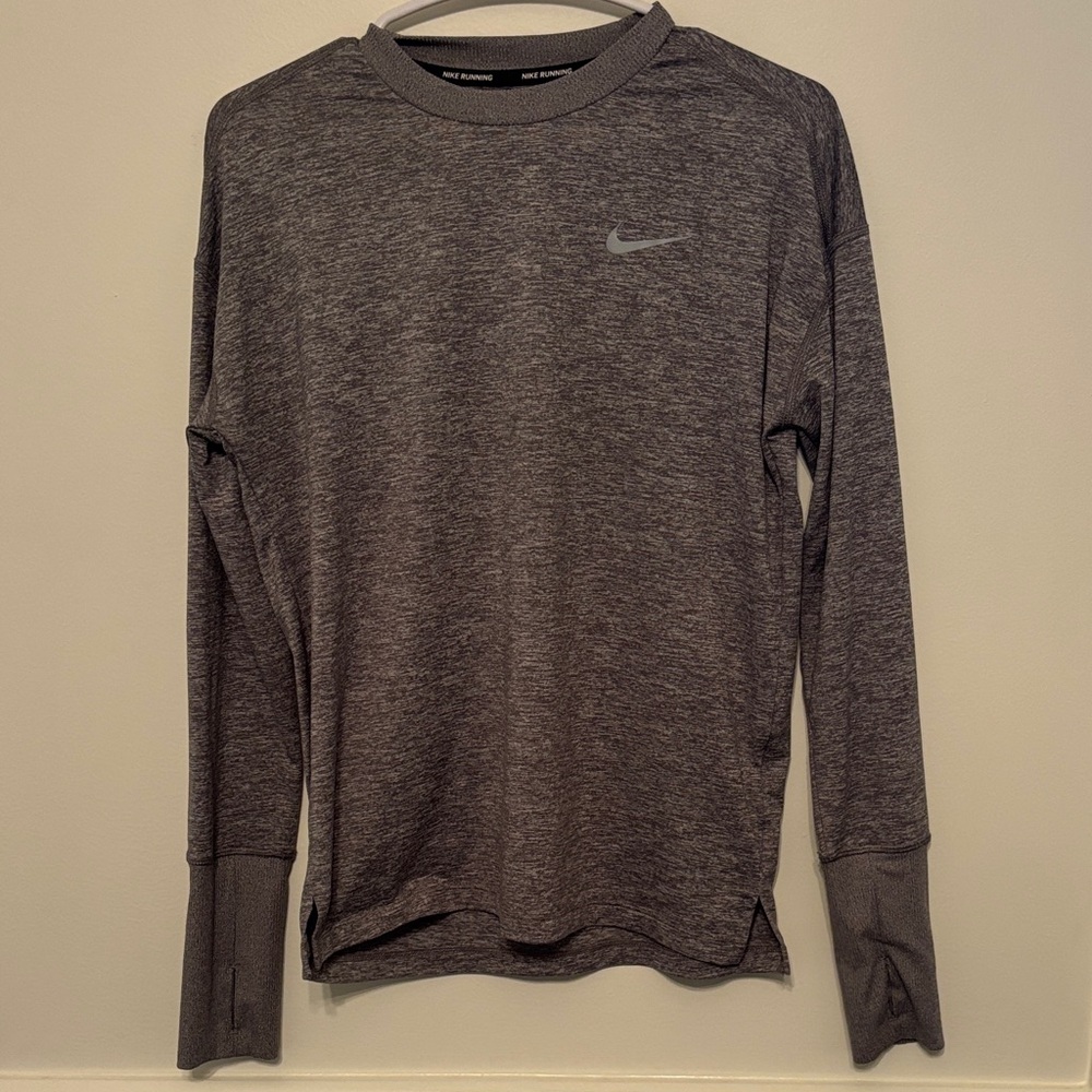 Nike Women’s Gray Long Sleeve Running Shirt